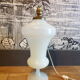 Pied de lampe opaline 1950