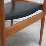 Rare armchair in oak by Jos De Mey for Van Den Berghe-Pauvers, 1960s