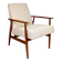 Armchair 'Lis', 1970s beige boucle design by Henryk Lis