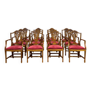 Suite de 12 fauteuils - anglais