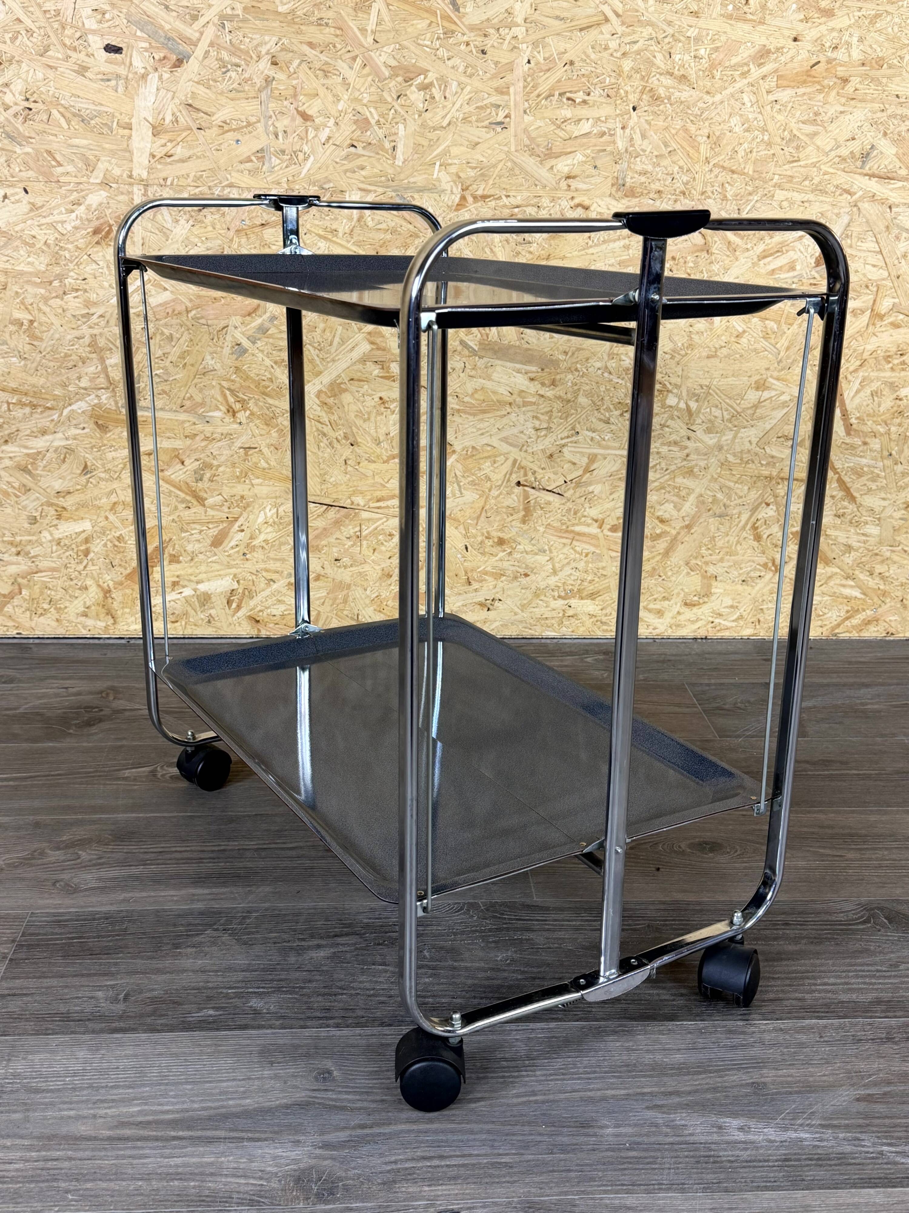 1960s 1970s Serving Cart Dinette Space Age in Metal Plastic