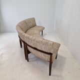 Mid-century round bench in teak Denmark 1960s