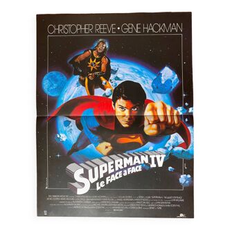 Affiche cinéma originale "Superman IV" Christopher Reeves 40x60cm 1987
