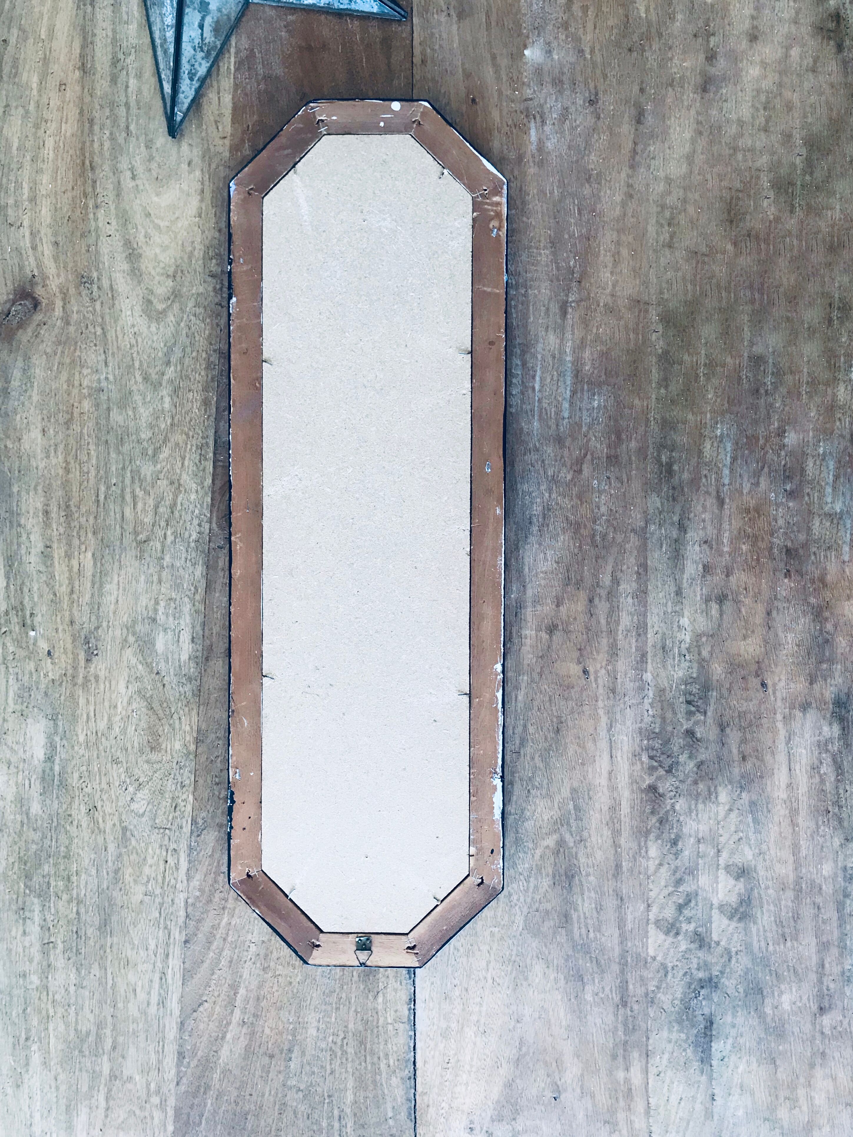 Bevelled psychedelic mirror - 92x30cm