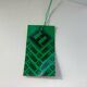 Vintage Fabbian Italy Passarola Lamp Murano Marble Glass Rare Chevron