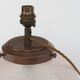 1930s British Jobling Art Deco Pink Matt Glass Table Lamp