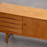 Vintage Scandinavian sideboard in blond oak 1960