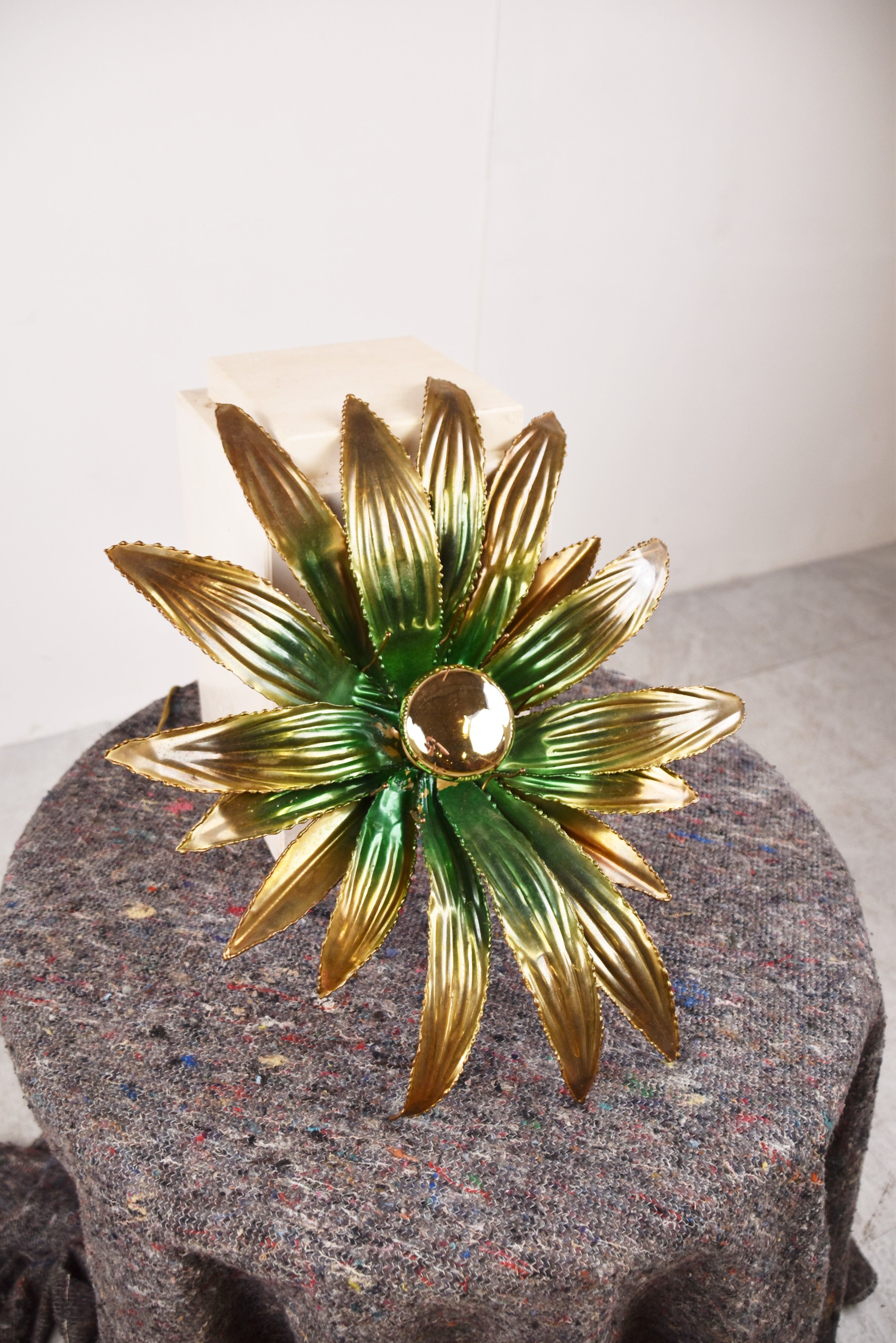 Flower wall lamp, 1970s
