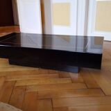 Vintage black lace-up table 70