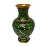 Metal vase partitioned