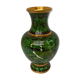 Metal vase partitioned
