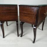 Pair of vintage bedsides