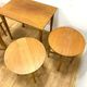 Vintage nesting tables by Paul Hundevad, Czech design, 1960s