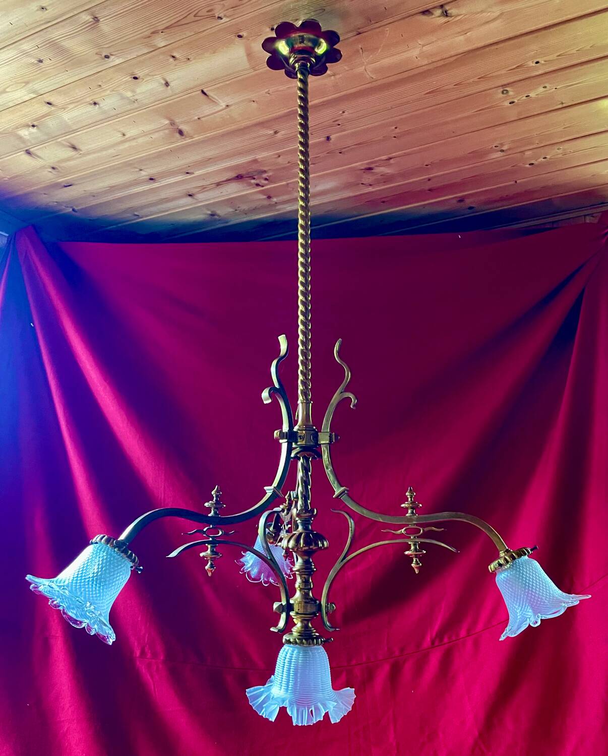 Large castle chandelier, unique piece, 19th century