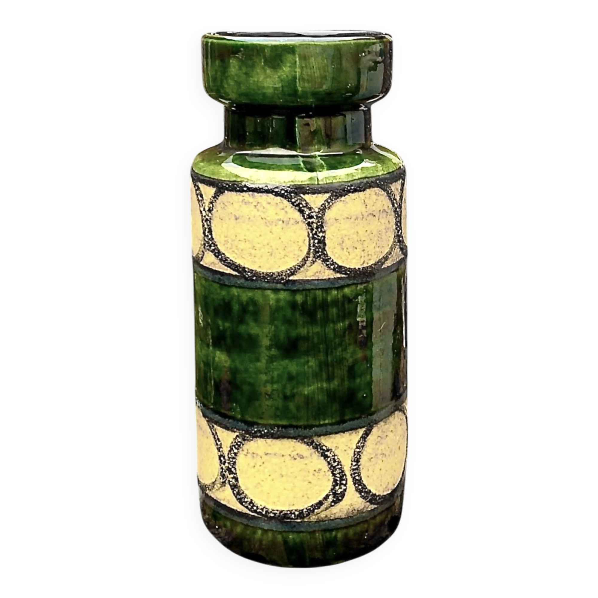 Vintage Scheurich Keramik Vase 517 - 30 - Fat Lava - West Germany