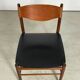 Skulptural Teak Beside Chair Denmark 50s