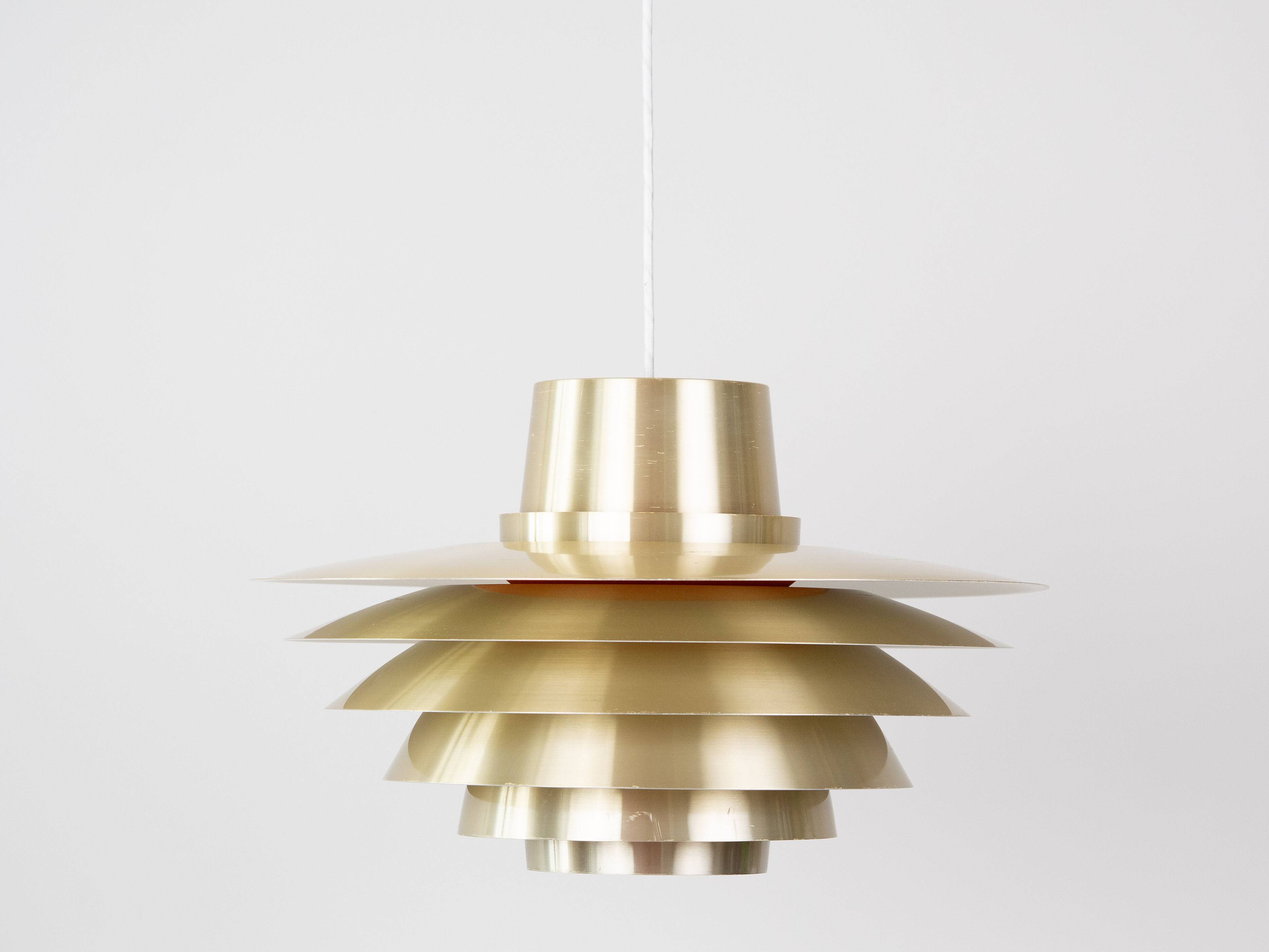 Danish vintage Verona lamp by Svend Middelboe, Lyfa, 1960s