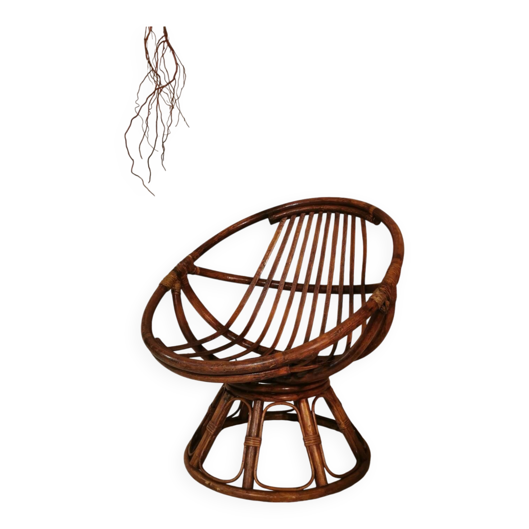 Rattan armchair