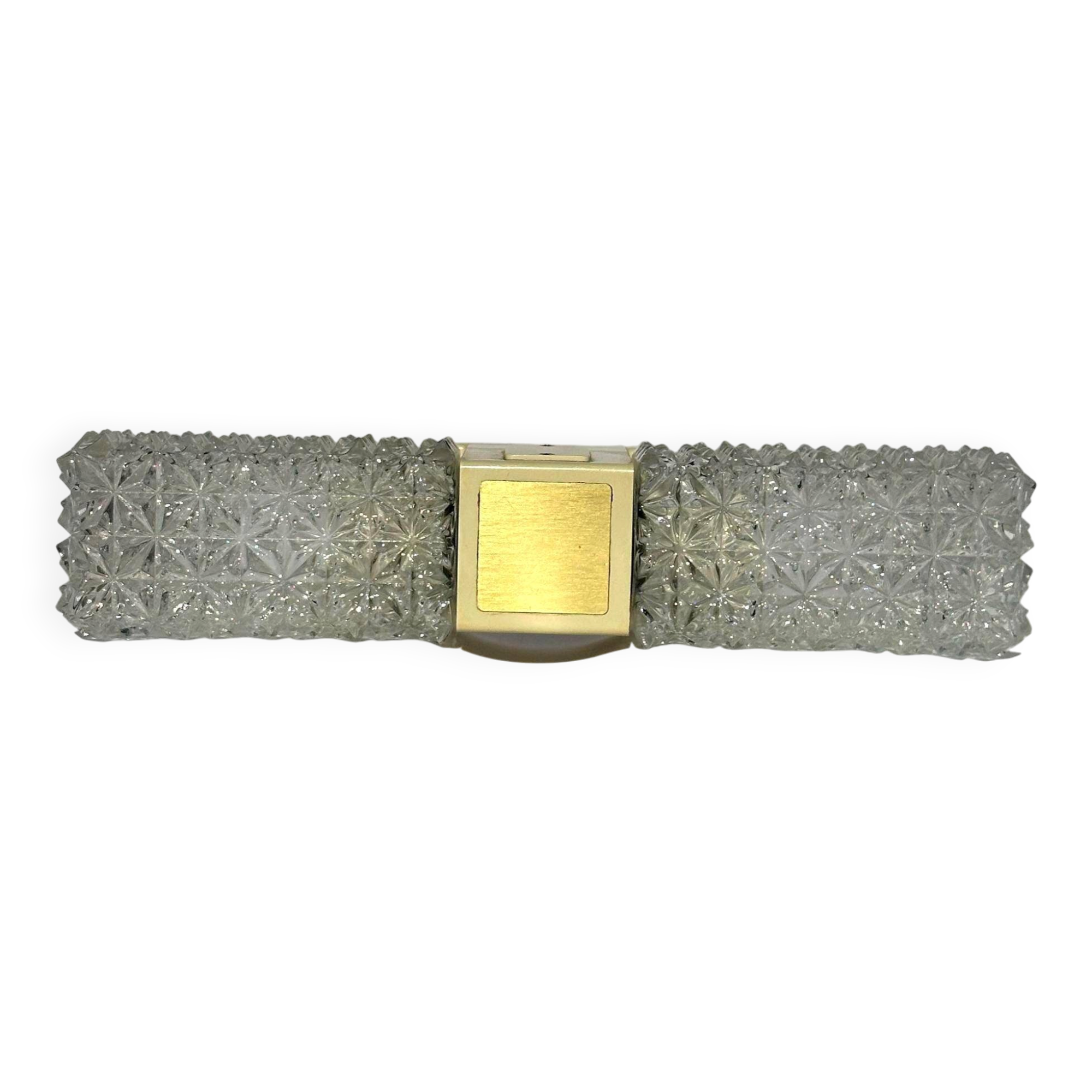 Erco Model 5074 Wall Sconce – Crystal Glass Vintage Lighting (1960s)