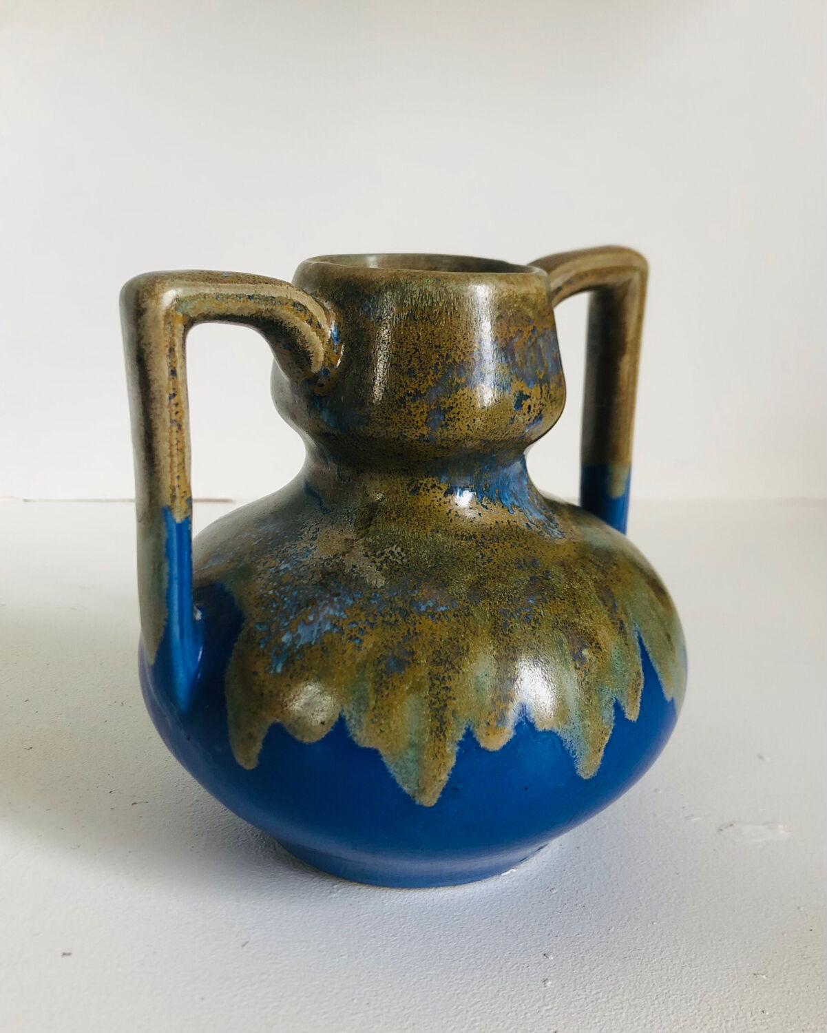 Art Deco stoneware vase signed Alpho by Alphonse Mouton