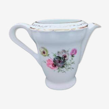 Milk pot in porcelain of dismissal "pasta and enamels Vierzon"