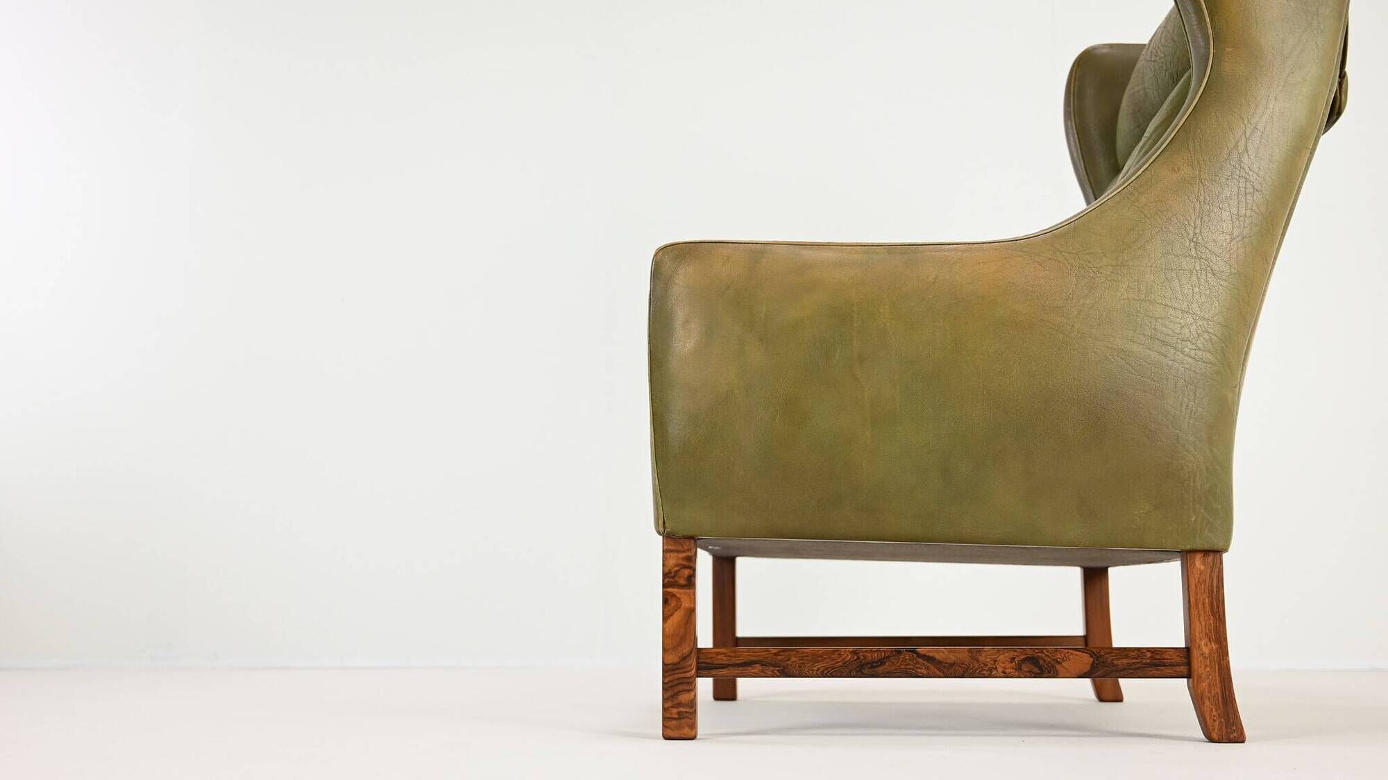 Fredrik Kayser, Wingback Armchair, Model 965h For Vatne Møbler. C.1960