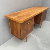 Bureau en noyer du milieu du siècle, années 1970, Tchécoslovaquie