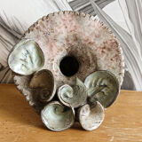 Glazed terracotta candle holder