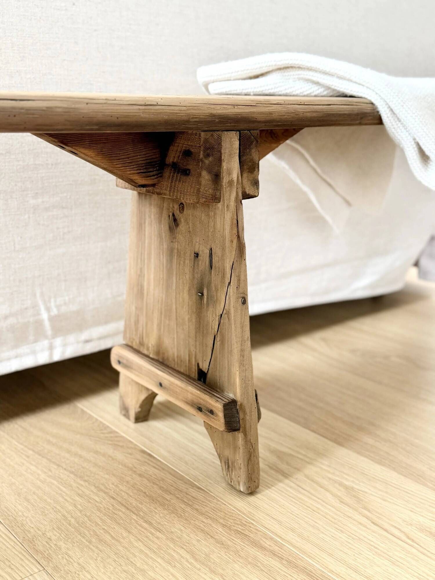Renovated farm bench