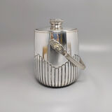 Seau à glace thermique des années 1950 en argent plaqué par Aldo Tura pour Macabo, Fabriqué en Italie