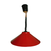 Red metal suspension with "up, down" system