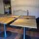 Solid wood bistro table set
