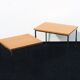 Pair coffee tables by Pierre Guariche for Meurop 60
