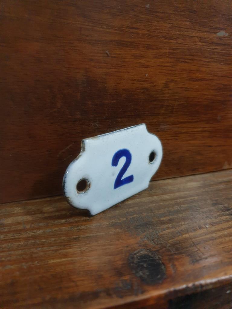 Enamelled plaque - Number 2