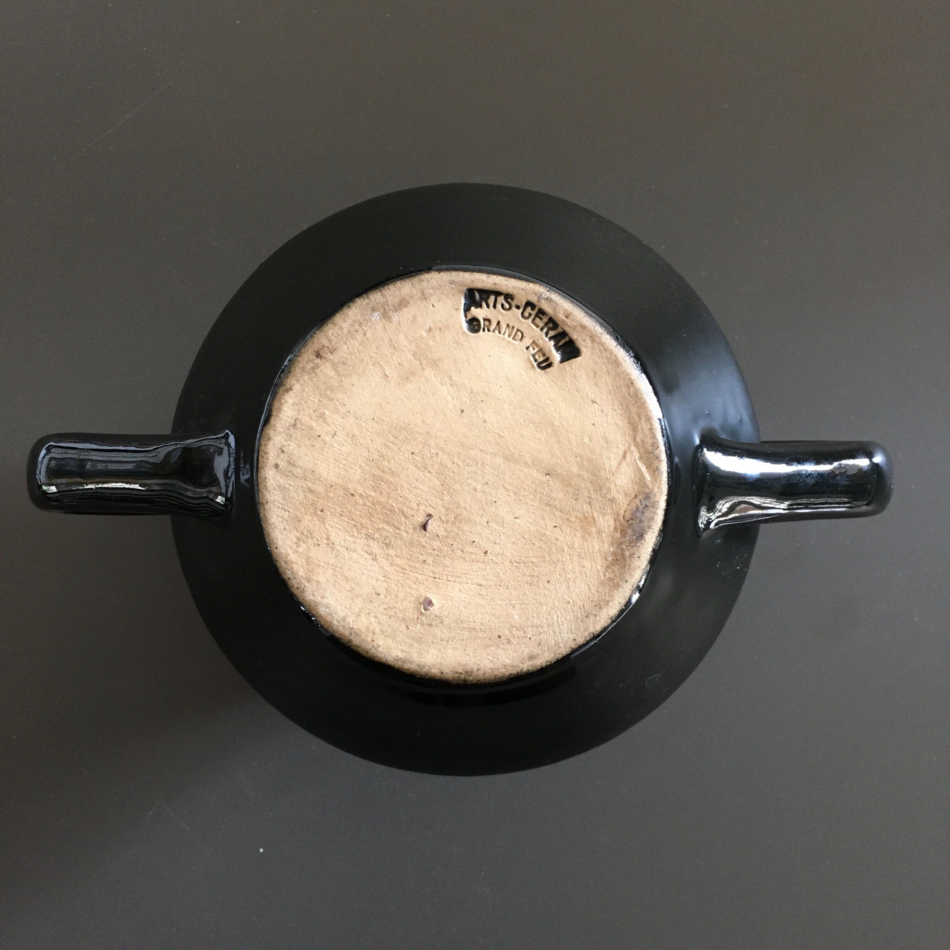 Black flower spike vase