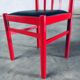 Mid-Century Modern Design Red Dining Chair Set, Belgium, 1960s, Set of 6