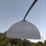 Chrome arc floor lamp