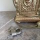 Antique Large Cassolette Lamp Empire Greek Roman Gilded Wood 19th Century 60