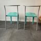 2 chaises dr glob de Philippe starck pour Kartell, 1980s
