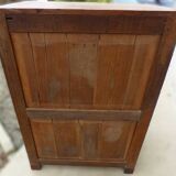 Meuble ancien de style parisien 2 tiroirs en bois massif