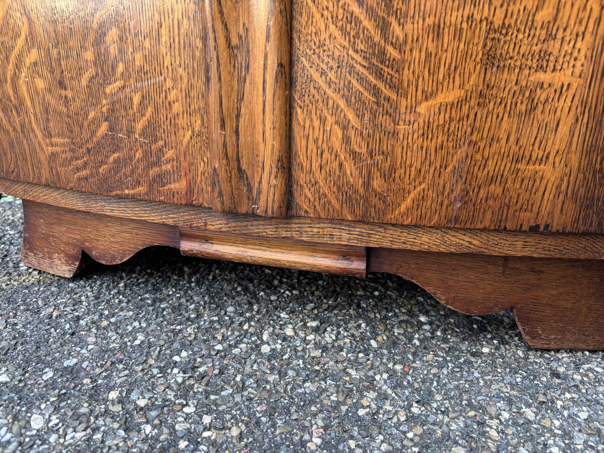 Pair of vintage art deco bedside tables from the 1950s