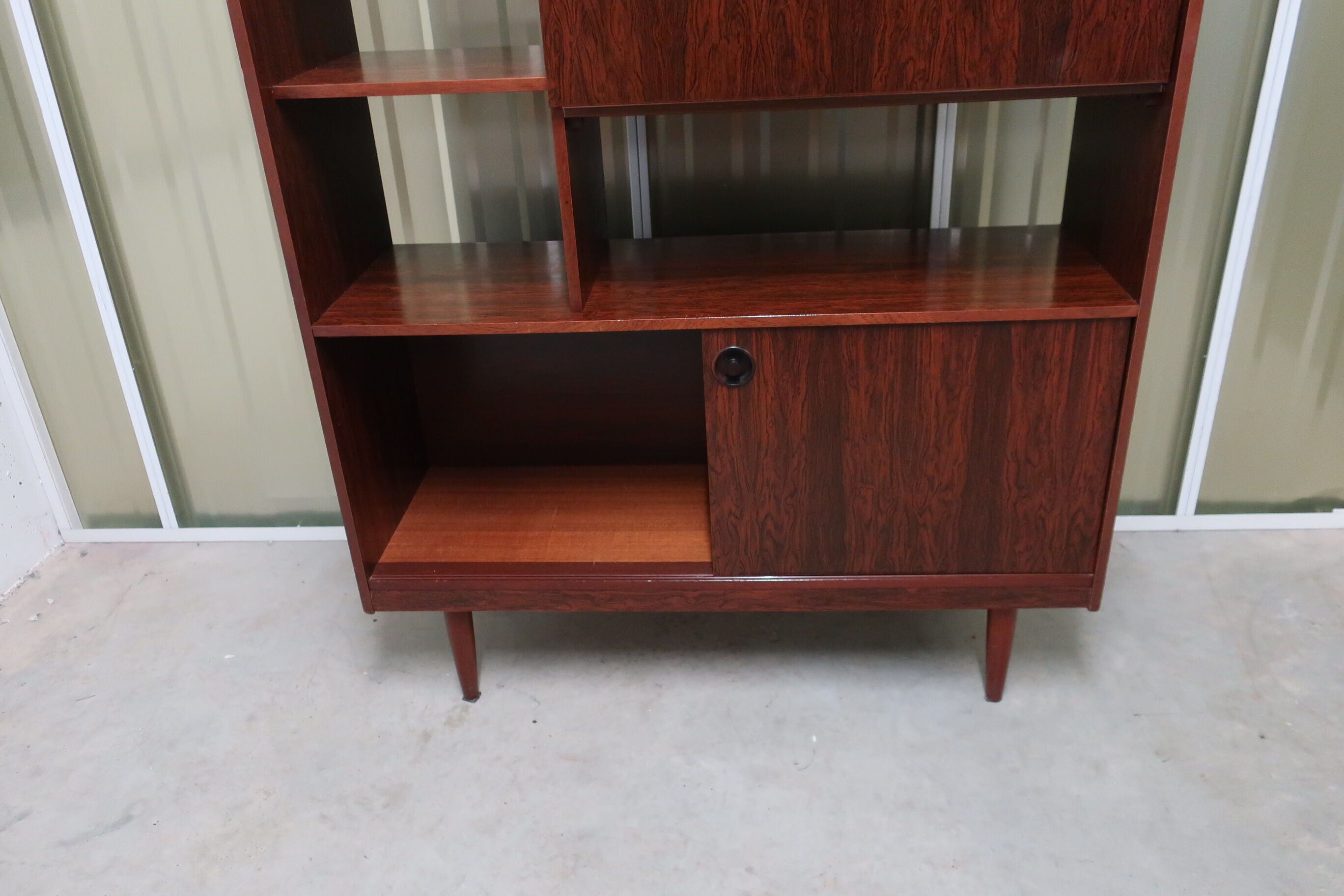 Room divider in rosewood of the 70s