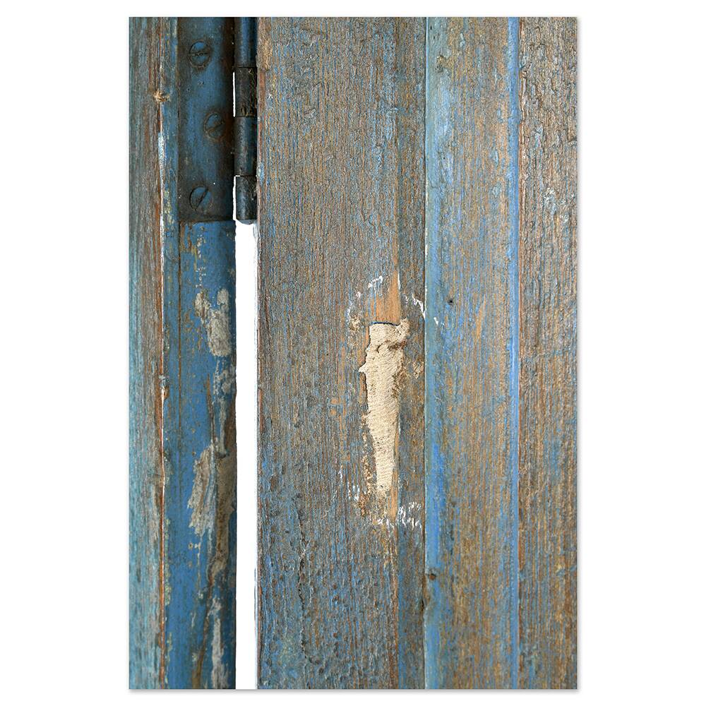 Old weathered teak screen