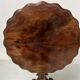 Napoleon III solid mahogany pedestal table with tilting top