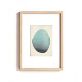 Painting on "pebble" paper from the "mineral" series B317, signed eawy