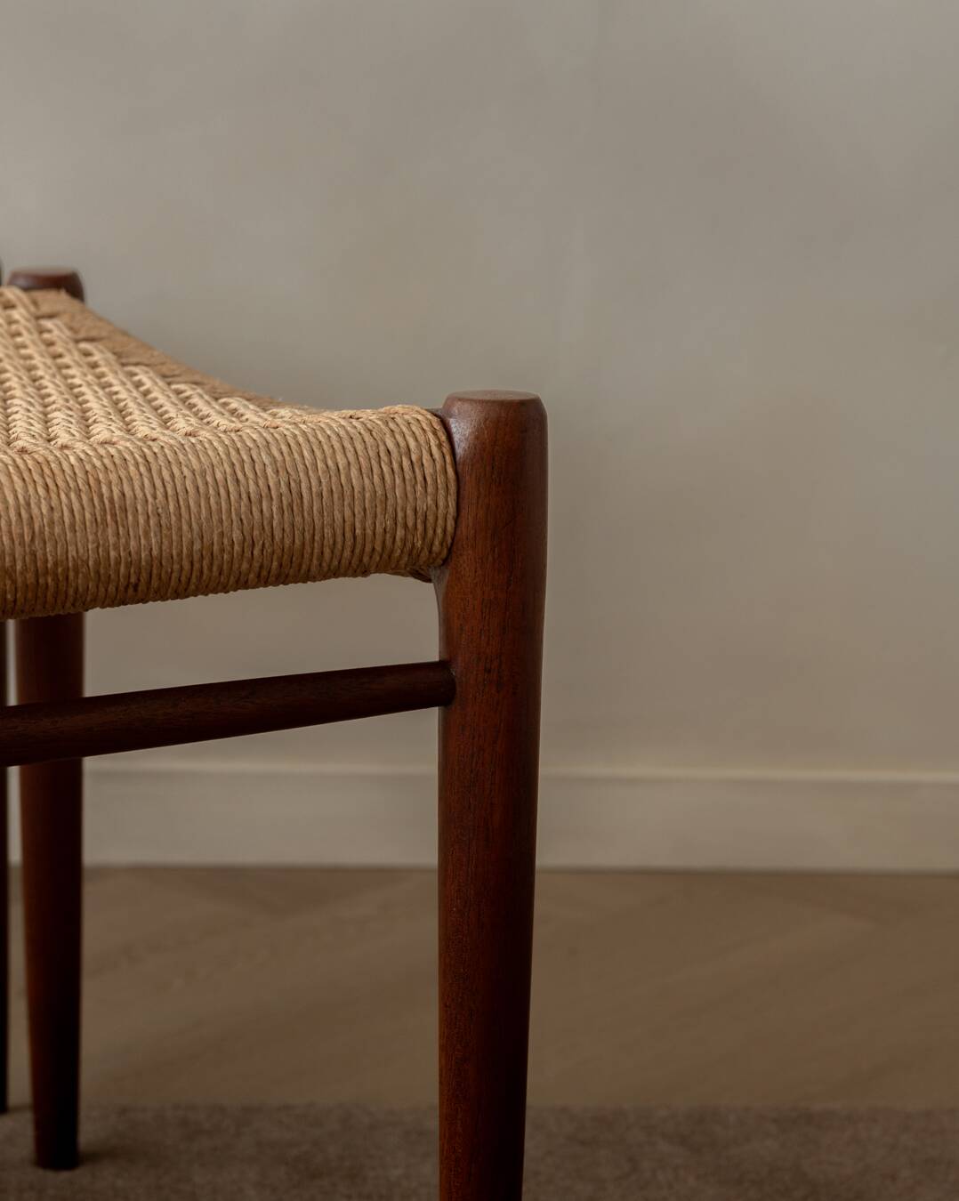 Vintage Danish Teak Dining Chairs Model 75 Niels O. Møller 1950s Set of 4