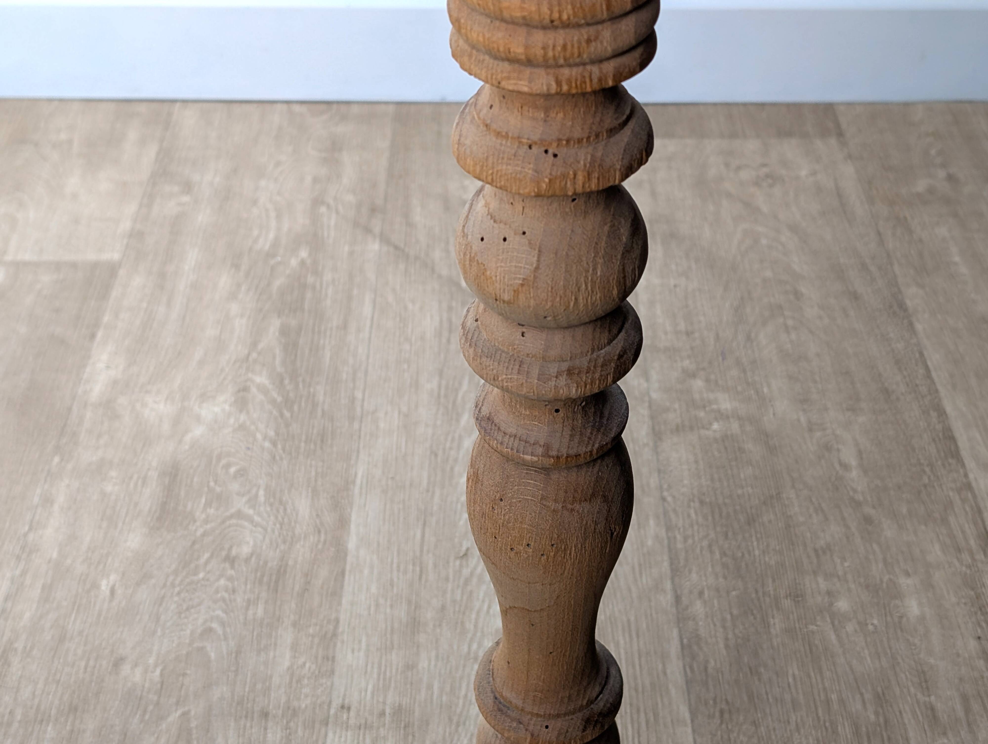 Raw wood farmhouse table