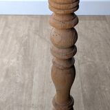 Raw wood farmhouse table