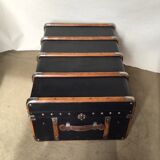 Malle cintrée 1930 bleu marine