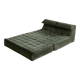Le bambole bed in green velvet By Mario Bellini for B&B Italia, 1970s